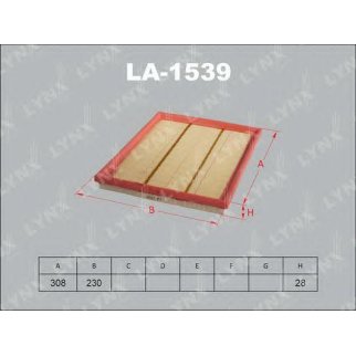 Фильтр воздушный LYNXauto LA1539 фото