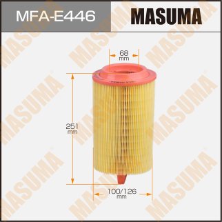 Фильтр воздушный MERCEDES-BENZ C-CLASS (W203) MASUMA MFA-E446 фото