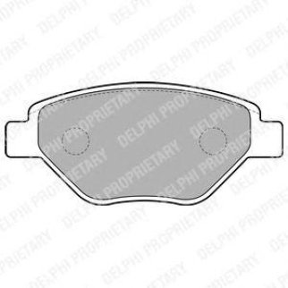 Колодки тормозные передние к-кт DELPHI LP1866 фото