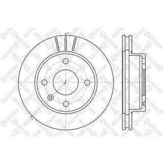 6020-2514V-SX_диск тормозной передний! Ford Escort/Sierra 1.3-1.8D 80> фото
