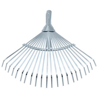 Грабли веерные стальные 300-480мм, 22 плоских зубьев, оцикованные, раздвижные без черенка PALISAD фото 2