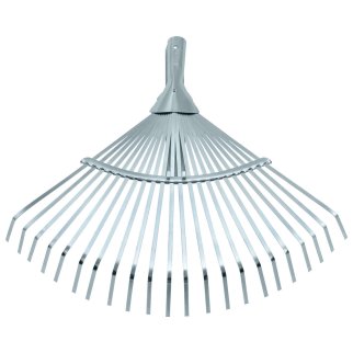 Грабли веерные стальные 300-480мм, 22 плоских зубьев, оцикованные, раздвижные без черенка PALISAD фото 2