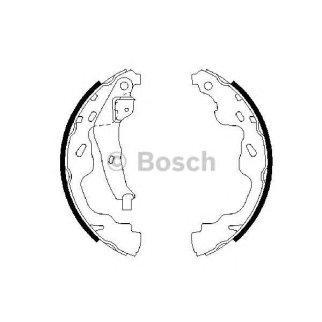 Колодки барабанные к-кт BOSCH 0 986 487 665 фото 1