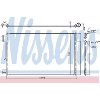 Радиатор кондиционера Nissens 94973 фото