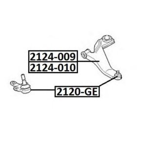 Опора шаровая ASVA 2120-GE фото