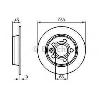 Диск тормозной задний BOSCH 0 986 478 421 фото