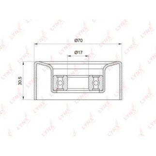 Ролик-натяжитель LYNXauto PB-5003 фото
