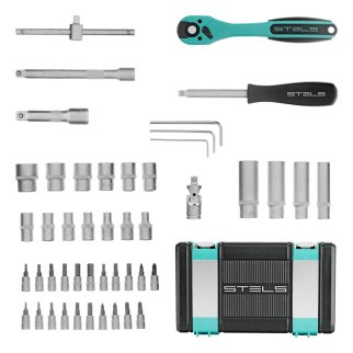 Набор инструмента 1/4" усиленный кейс 47пр. STELS фото 2