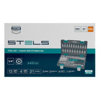 Набор инструмента 1/4" усиленный кейс 47пр. STELS фото 4