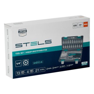 Набор инструмента 1/4" усиленный кейс 47пр. STELS фото 17