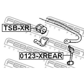 Стойка заднего стабилизатора FEBEST 0123-XREAR фото