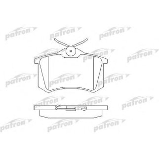 Колодки тормозные задние дисковые к-кт PATRON PBP1083 фото