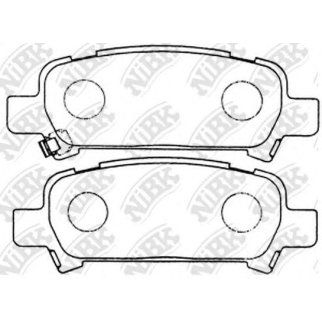 Колодки тормозные задние дисковые к-кт NiBK PN7415 фото