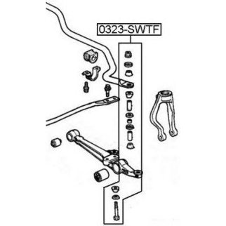 Стойка переднего стабилизатора ASVA 0323-STWF фото