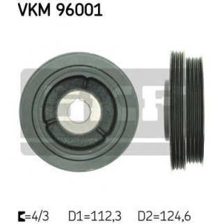Шкив коленвала SKF VKM 96001 фото