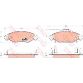 Колодки тормозные TRW _GDB3324YO фото