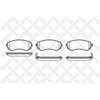 Колодки дисковые п. Nissan Almera 1.4i-2.0D 96&gt; STELLOX 328012_SX фото