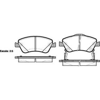 Колодки Toyota Auris 1.4VVTi/1.6VVTi/1.4D-4D/2.2D 07> передние к-кт Remsa фото