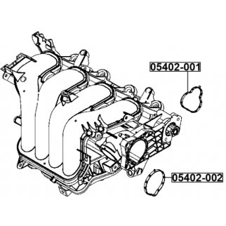 Прокладка впускного коллектора Mazda 2 De 2007-2011 FEBEST 05402-001 фото 2