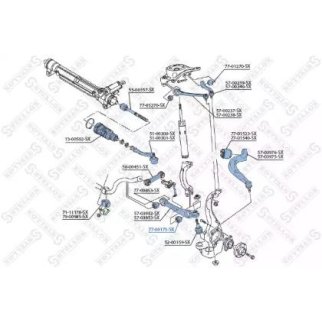 77-00175-SX_сайлентблок рычага перед.нижн. наруж.! Audi A8 3.0-6.0/3.0-4.0TDi 02> фото