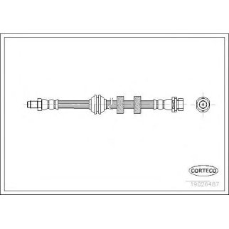 Шланг тормозной CORTECO 19026487 фото