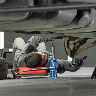 Домкрат бутылочный 4т гидравлический подъем 188-363мм STELS фото 11