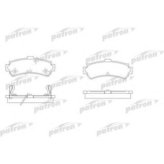 Колодки тормозные дисковые задн NISSAN: ALMERA I 95-00, ALMERA I Hatchback 95-00 фото