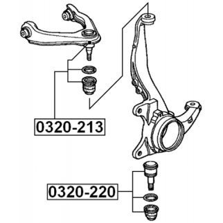 Опора шаровая FEBEST 0320-213 фото 2