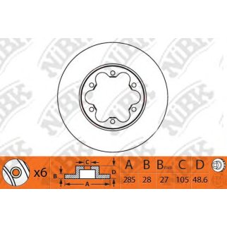 Диск тормозной NiBK RN1330 фото