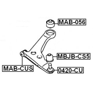 Опора шаровая FEBEST 0420-CU фото 2