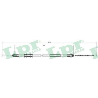 Трос ручного тормоза RENAULT KANGOO 1432мм лев. фото