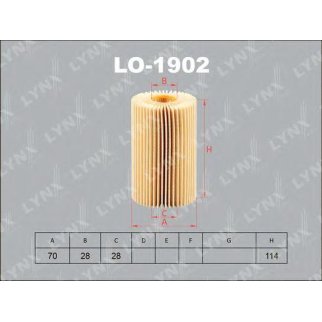 Фильтр масляный LYNXauto LO-1902 фото