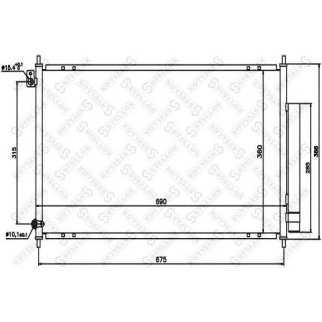 Радиатор кондиционера Stellox 10-45061-SX фото