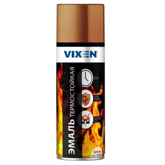 Эмаль термостойкая, медь, аэрозоль 520 мл VIXEN VX53009 фото