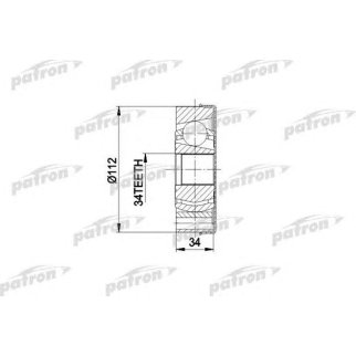ШРУС внутренний передний PATRON PCV5034 фото