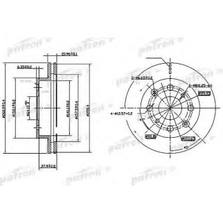 Диск тормозной PATRON PBD3021 фото
