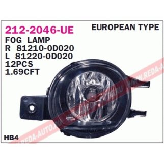 Фара противотуманная передн лев TOYOTA: VITZ, YARIS 03- фото