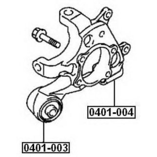 Сайлентблок ASVA 0401-004 фото