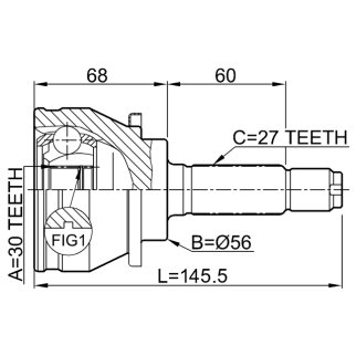 0810-008_ШРУС наружный к-кт! Subaru Impresa/Legasy 1.8/2.0/2.2 4WD 92-95 фото 2