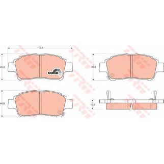 Колодки тормозные передние к-кт TRW GDB3218 фото