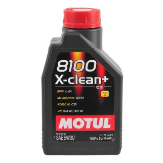 Масло моторное 5W30 MOTUL 1л синтетика 8100 X-CLEAN + фото