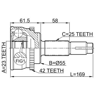 ШРУС наружный FEBEST 0210-062A42 фото 2