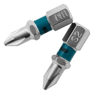 Набор бит PH1х25, сталь S2, 2шт GROSS фото