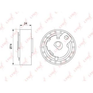 Ролик ГРМ LYNXauto PB1176 фото
