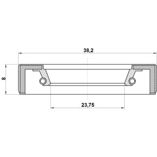 95FBY-26380808X_сальник привода! 26x38x8 Suzuki Jimny 98-18 фото 2