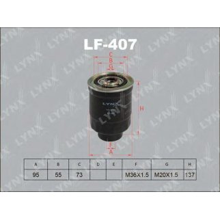 Фильтр топливный LYNXauto LF-407 фото