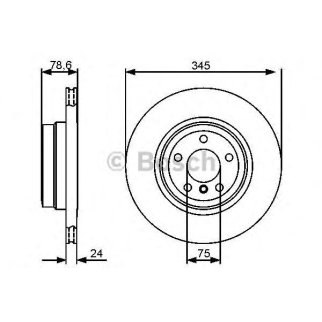 Диск тормозной задний BOSCH 0 986 479 443 фото