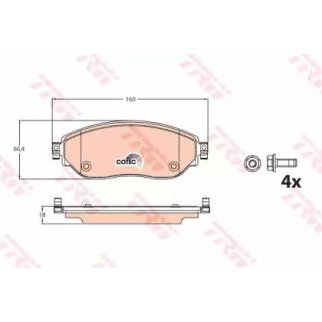 Колодки тормозные дисковые перед фото