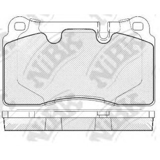 Колодки тормозные передние к-кт NiBK PN0486 фото