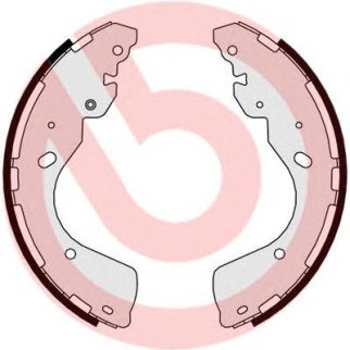 Колодки барабанные к-кт brembo S 56 547 фото